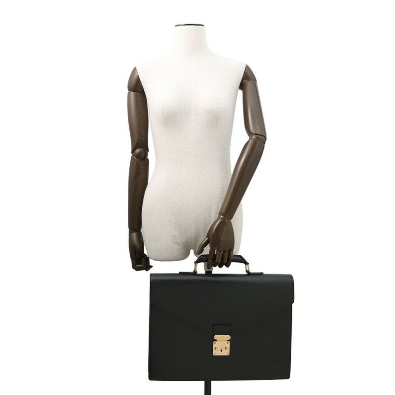 ルイヴィトン ビジネスバッグ エピ セルヴィエット・コンセイエ M54422 LOUIS VUITTON ブラック 黒