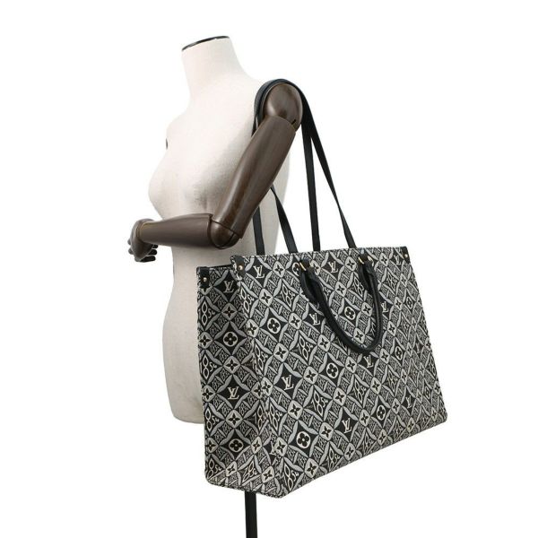 ルイヴィトン トートバッグ モノグラム・ジャカード/SINCE1854 オンザゴーGM M57207 LOUIS VUITTON 2way ブラック 黒