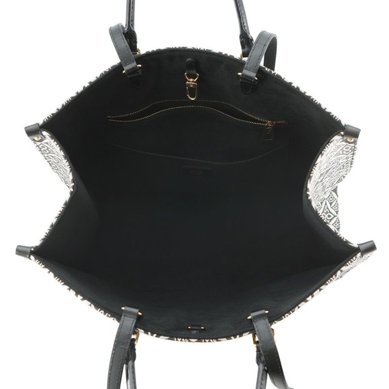 ルイヴィトン トートバッグ モノグラム・ジャカード/SINCE1854 オンザゴーGM M57207 LOUIS VUITTON 2way ブラック 黒