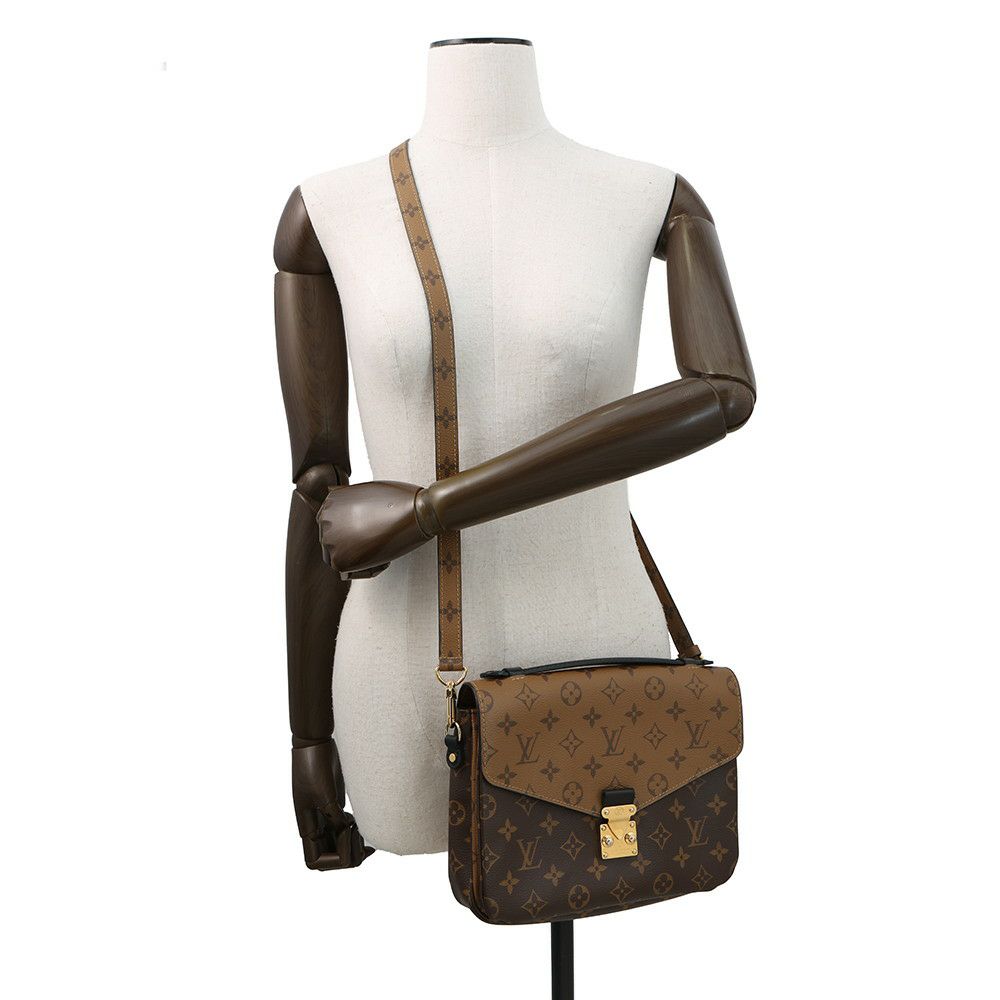 ルイヴィトン ハンドバッグ モノグラム・リバース ポシェット・メティスMM M44876 LOUIS VUITTON 2way