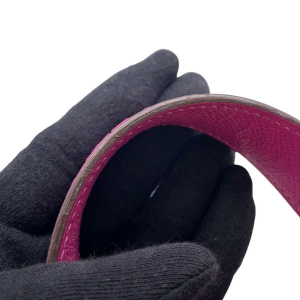 エルメス ピコタンロックMM トレサージュ・ドゥ・キュイール マグノリア/ブルーサフィール/クレ/シルバー金具 エプソン C刻印