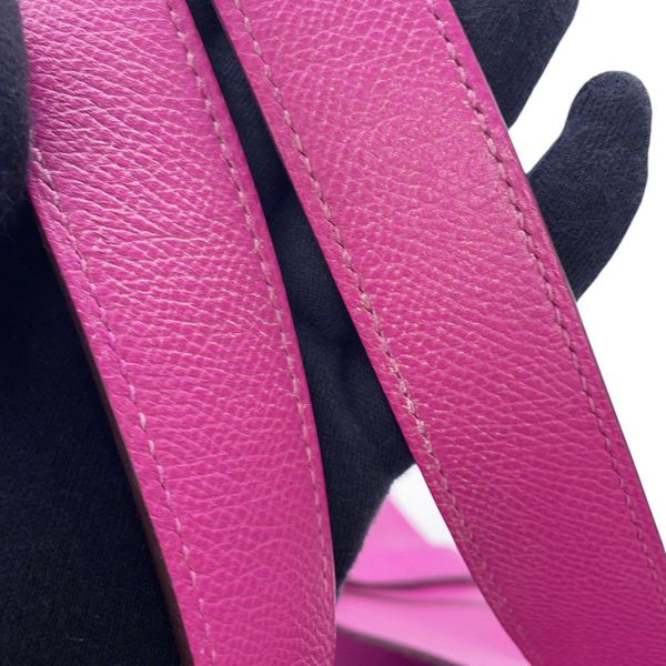 エルメス ピコタンロックMM トレサージュ・ドゥ・キュイール マグノリア/ブルーサフィール/クレ/シルバー金具 エプソン C刻印