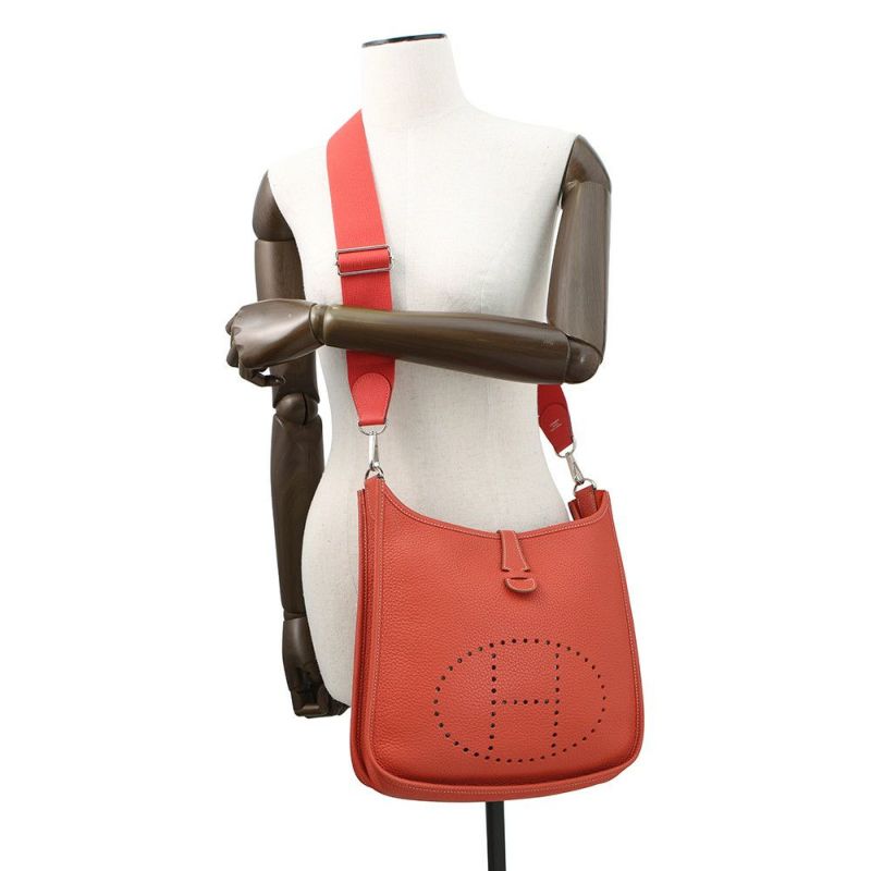 エルメス ショルダーバッグ エブリン3 PM サンギーヌ/シルバー金具 トリヨンクレマンス □O刻印