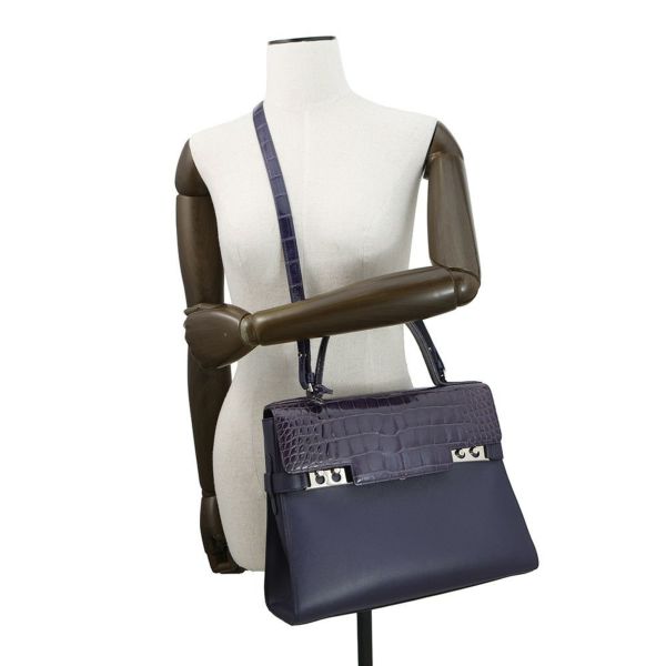 デルヴォー ハンドバッグ タンペートGM クロコダイル AA0312AAY146BPA Delvaux デルボー 2way