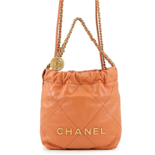 シャネル ハンドバッグ CHANEL 22 ミニ ココマーク ラムスキン AS3980 CHANEL 2way