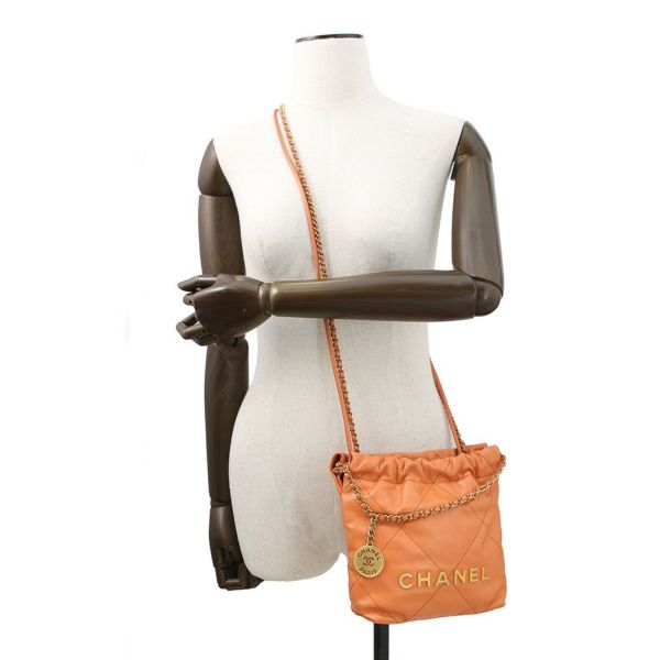 シャネル ハンドバッグ CHANEL 22 ミニ ココマーク ラムスキン AS3980 CHANEL 2way