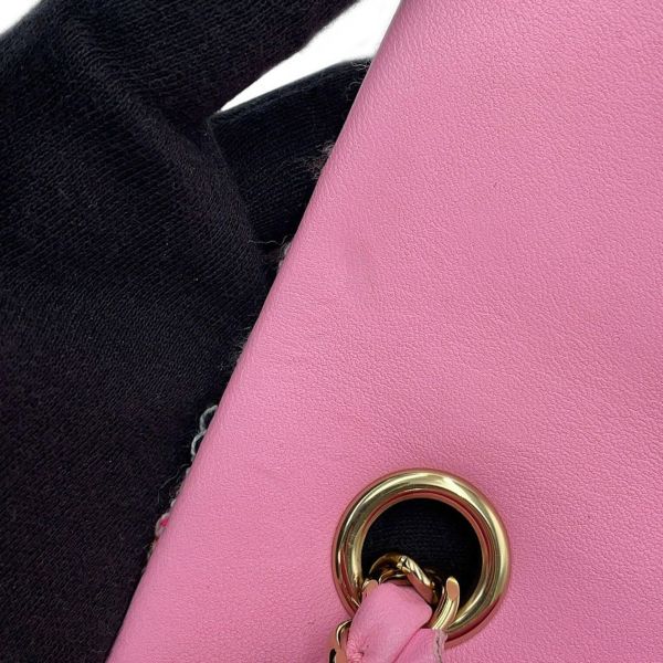 シャネル チェーンショルダーバッグ ココマーク マトラッセ20 ツイード CHANEL