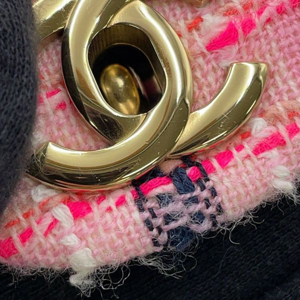 シャネル チェーンショルダーバッグ ココマーク マトラッセ20 ツイード CHANEL