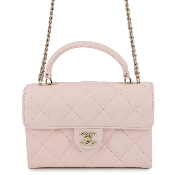 シャネル ハンドバッグ マトラッセ ココマーク トップハンドル キャビアスキン AP4568 CHANEL 2way