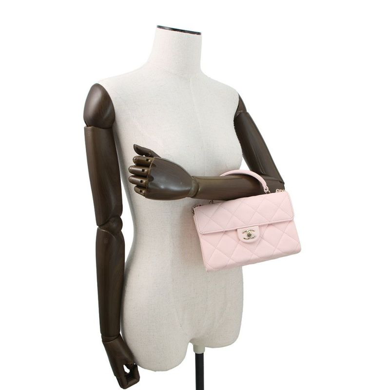 シャネル ハンドバッグ マトラッセ ココマーク トップハンドル キャビアスキン AP4568 CHANEL 2way