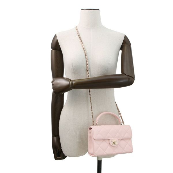 シャネル ハンドバッグ マトラッセ ココマーク トップハンドル キャビアスキン AP4568 CHANEL 2way