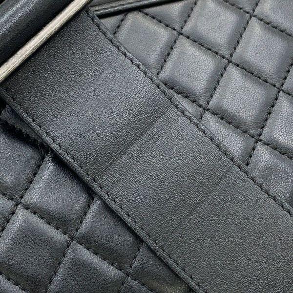 シャネル チェーンショルダーバッグ ココマーク マトラッセ ボーイシャネル ラムスキン A67086 CHANEL 黒