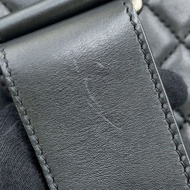 シャネル チェーンショルダーバッグ ココマーク マトラッセ ボーイシャネル ラムスキン A67086 CHANEL 黒