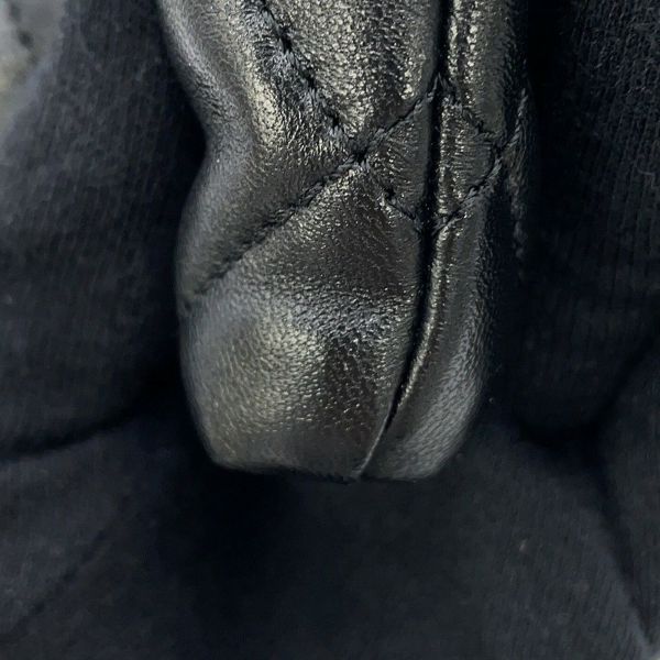 シャネル チェーンショルダーバッグ マトラッセ ココマーク ミニ ボウ バッグ シャイニーラムスキン AS5849 CHANEL 黒 2way