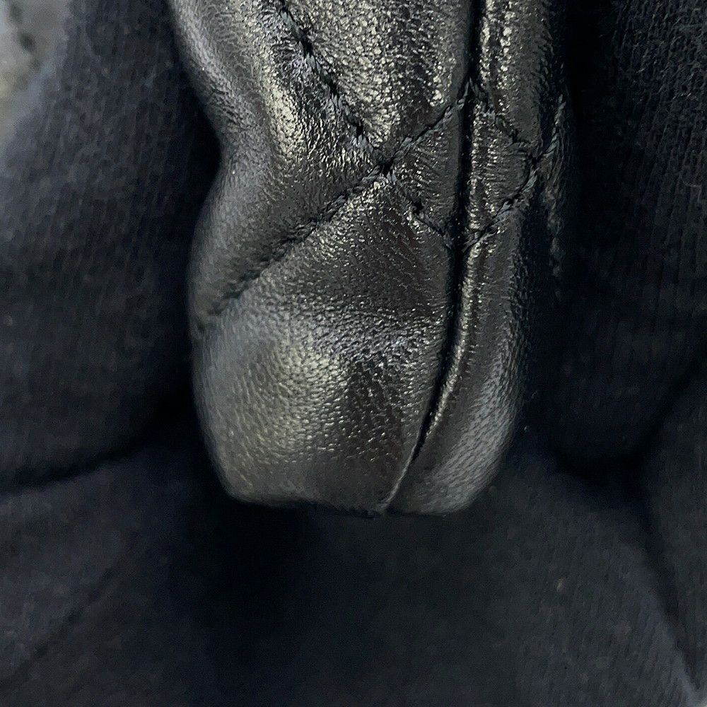 シャネル チェーンショルダーバッグ マトラッセ ココマーク ミニ ボウ バッグ シャイニーラムスキン AS5849 CHANEL 黒 2way