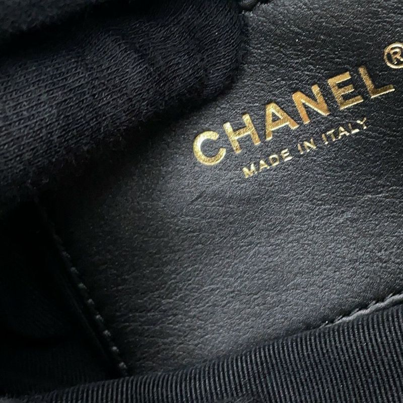 シャネル チェーンショルダーバッグ マトラッセ ココマーク ミニ ボウ バッグ シャイニーラムスキン AS5849 CHANEL 黒 2way