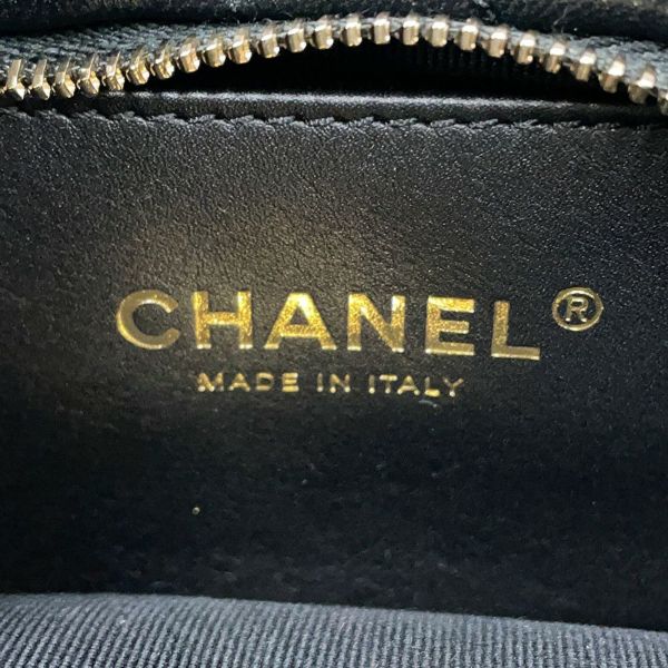 シャネル チェーンショルダーバッグ マトラッセ ココマーク ミニ ボウ バッグ シャイニーラムスキン AS5849 CHANEL 黒 2way