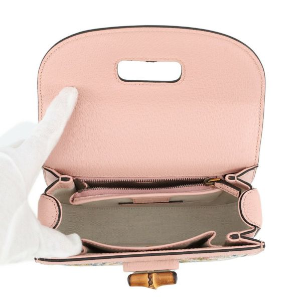 グッチ ハンドバッグ バンブー 1947 西陣織 HOSOO スモール レザー 675797 GUCCI 日本限定