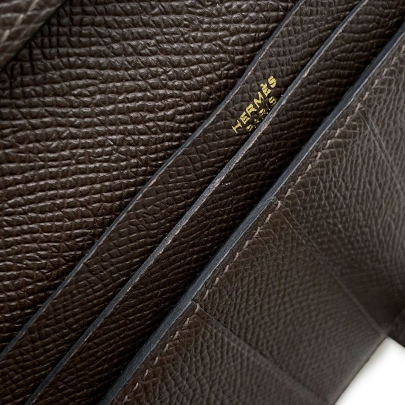 エルメス 長財布 ベアンスフレ エベンヌ/ゴールド金具 エプソン Y刻印 HERMES 財布