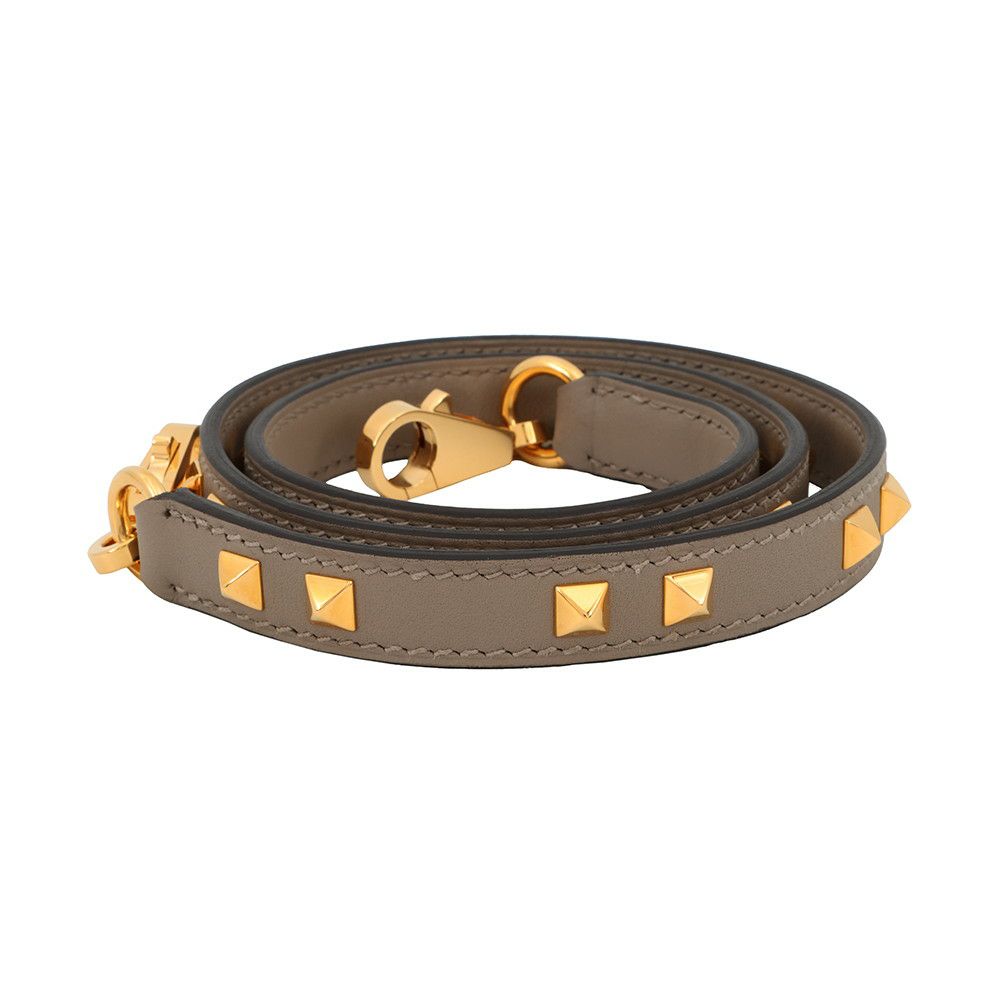 エルメス ショルダーストラップ ミニ ドッグ カレ バンドリエール エトゥープ/ゴールド金具 スイフト C刻印