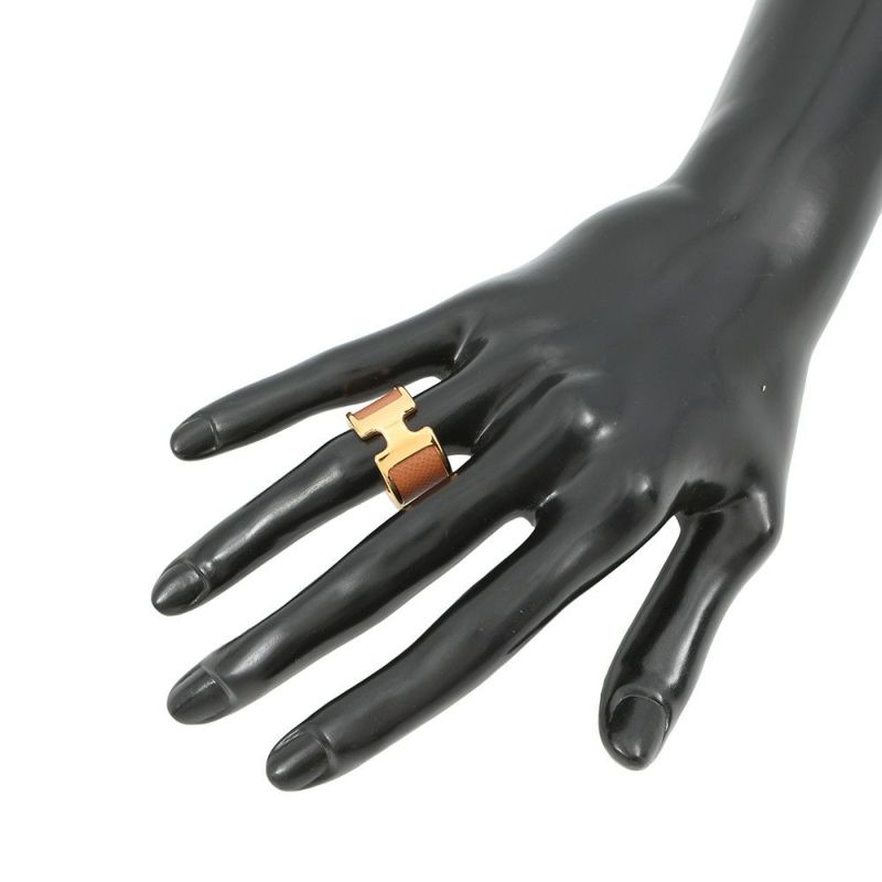 エルメス リング オランプGM ゴールド/ゴールド金具 エプソン サイズS HERMES 指輪