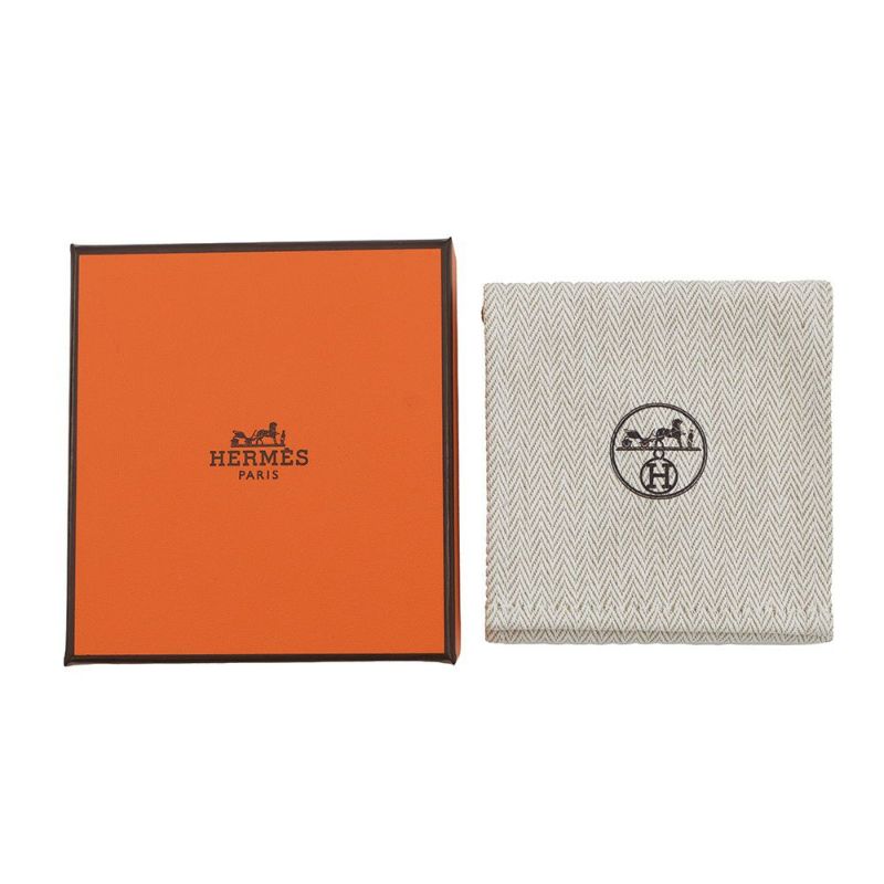 エルメス ネックレス ミニ・ポップアッシュ ロカバール ホワイト/マロングラッセ/ピンクゴールド金具 HERMES アクセサリー