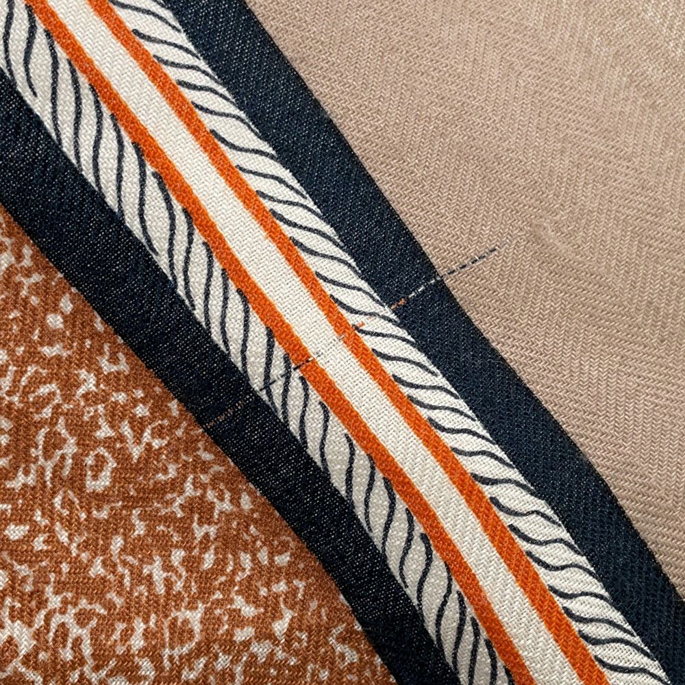 エルメス ストール カレ140 カレジェアン 空想の鞍 カシミヤ シルク HERMES 2022秋冬