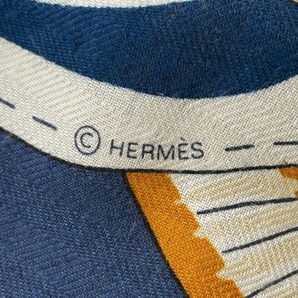 エルメス ストール カレ140 カレジェアン 空想の鞍 カシミヤ シルク HERMES 2022秋冬
