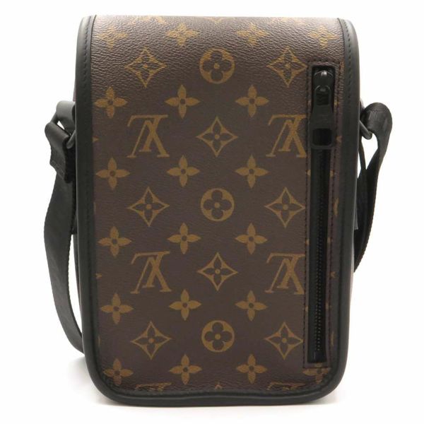 ルイヴィトン ショルダーバッグ モノグラム・マカサー アーチー・メッセンジャー M46442 LOUIS VUITTON ヴィトン メンズ 黒