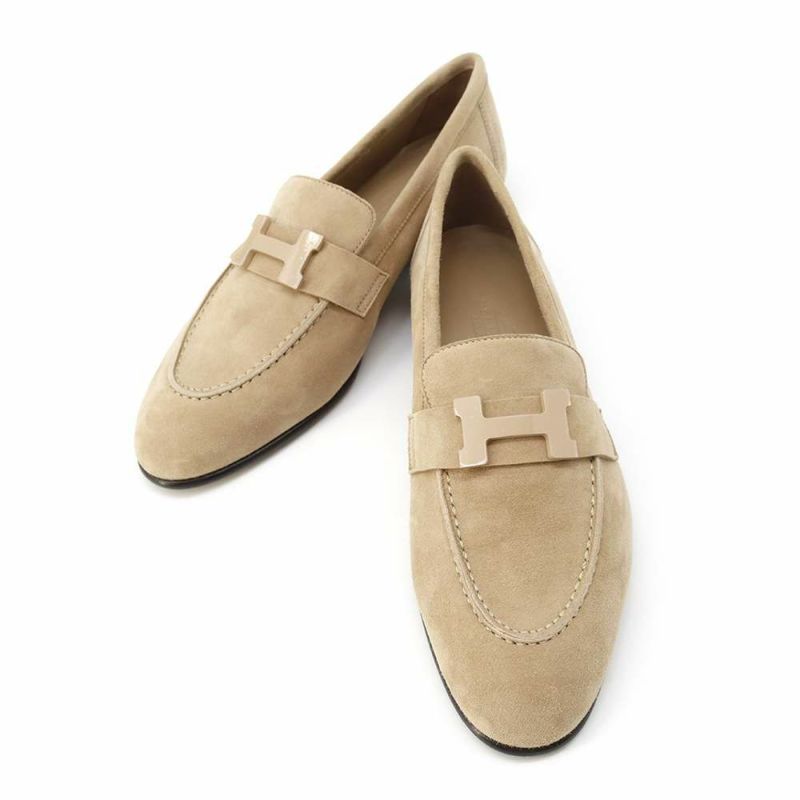 エルメス モカシン パリ シェーヴル・ヴェロア レディースサイズ34 1/2 HERMES 靴