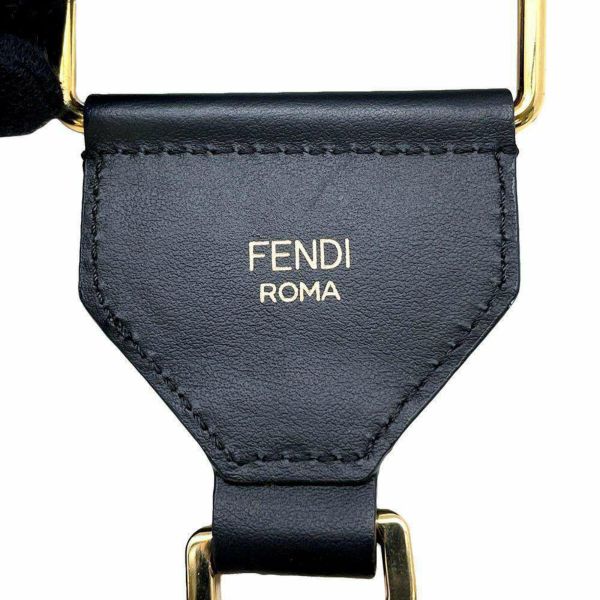 フェンディ ショルダーストラップ ストラップユー キャンバス 8AV134 FENDI ストラップ 黒 白