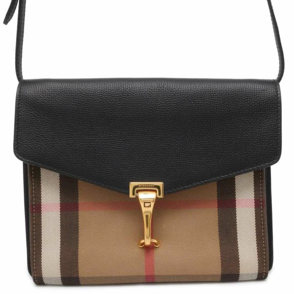 バーバリー ショルダーバッグ ハウスチェック キャンバス レザー 3980825 BURBERRY バッグ 黒