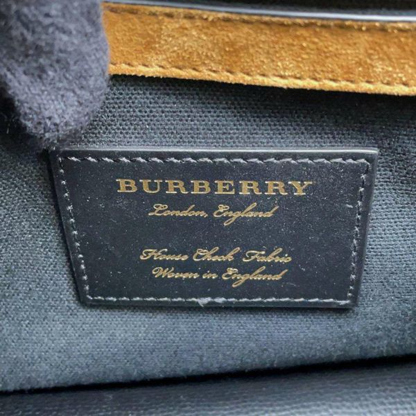 バーバリー ショルダーバッグ ハウスチェック キャンバス レザー 3980825 BURBERRY バッグ 黒