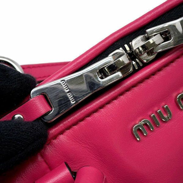 ミュウミュウ ハンドバッグ ミニボストン レザー 5BH152 MIUMIU 2wayショルダーバッグ