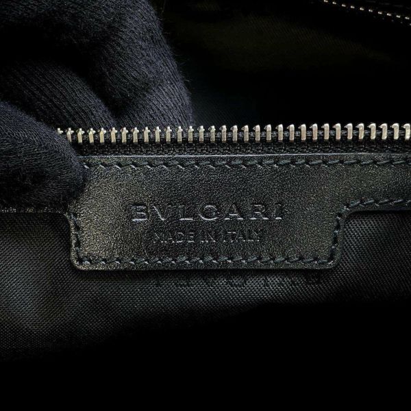 ブルガリ ハンドバッグ ウィークエンド PVC レザー BVLGARI バッグ トートバッグ 黒