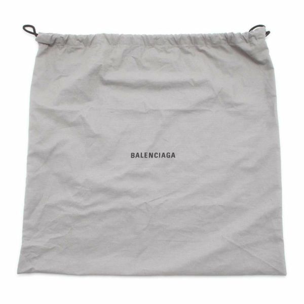 バレンシアガ トートバッグ ネイビーカバス S メッシュ ポーチ付 339933 BALENCIAGA スモールバッグ 黒