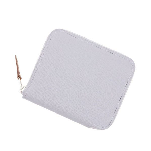 エルメス コインケース アザップコンパクト シルクイン グリパンタン/シルバー金具 エプソン K刻印