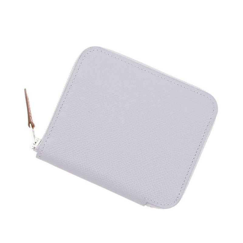 エルメス コインケース アザップコンパクト シルクイン グリパンタン/シルバー金具 エプソン K刻印