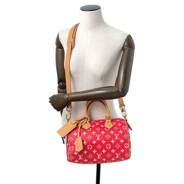 ルイヴィトン ハンドバッグ カーフレザー/モノグラム スピーディ P9 バンドリエール25 M24425 2way