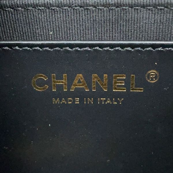 シャネル チェーンショルダーバッグ マトラッセ ココマーク ラムスキン AS3393 CHANEL 黒