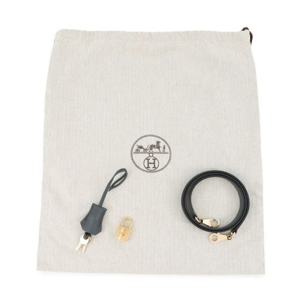 エルメス ボリード1923 25 ヴェルソ グリミスティ/ブラック/シャンパンゴールド金具 エバーカラー W刻印 2wayショルダー