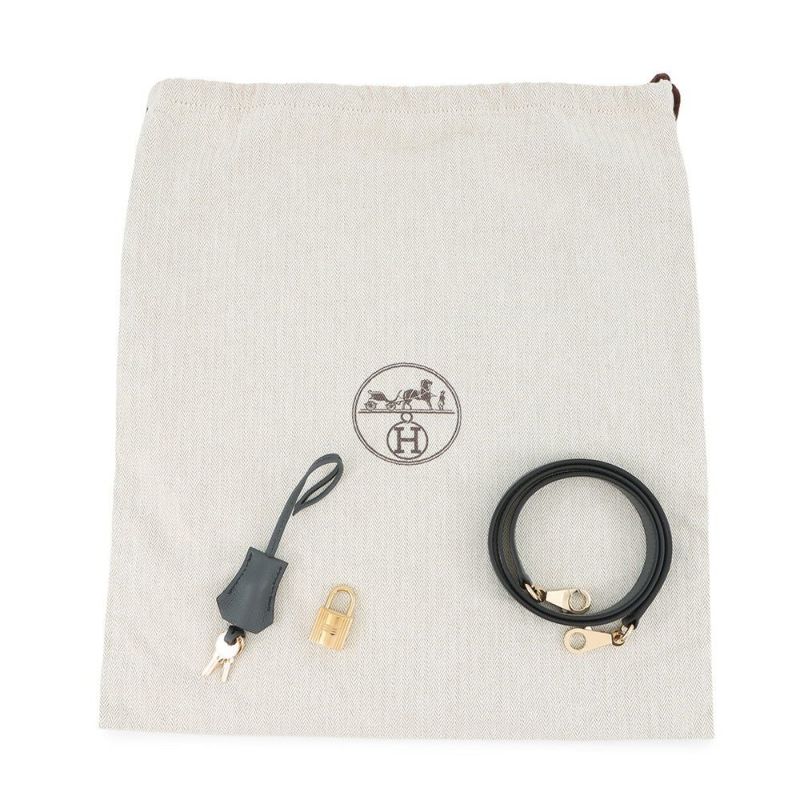 エルメス ボリード1923 25 ヴェルソ グリミスティ/ブラック/シャンパンゴールド金具 エバーカラー W刻印 2wayショルダー