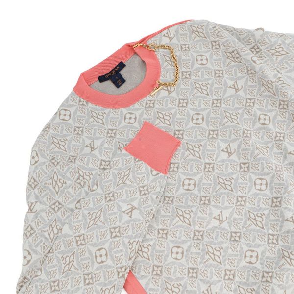 ルイヴィトン ニット Since 1854 コントラストトリム プルオーバー レディースサイズS LOUIS VUITTON トップス