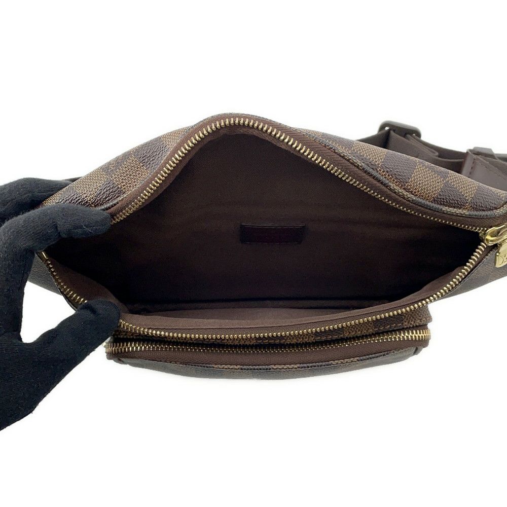 ルイヴィトン ボディバッグ ダミエ・エベヌ バムバッグ・メルヴィール N51172 LOUIS VUITTON ウエストバッグ