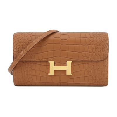 エルメス 長財布 コンスタンス トゥーゴー ロング モカ/ゴールド金具