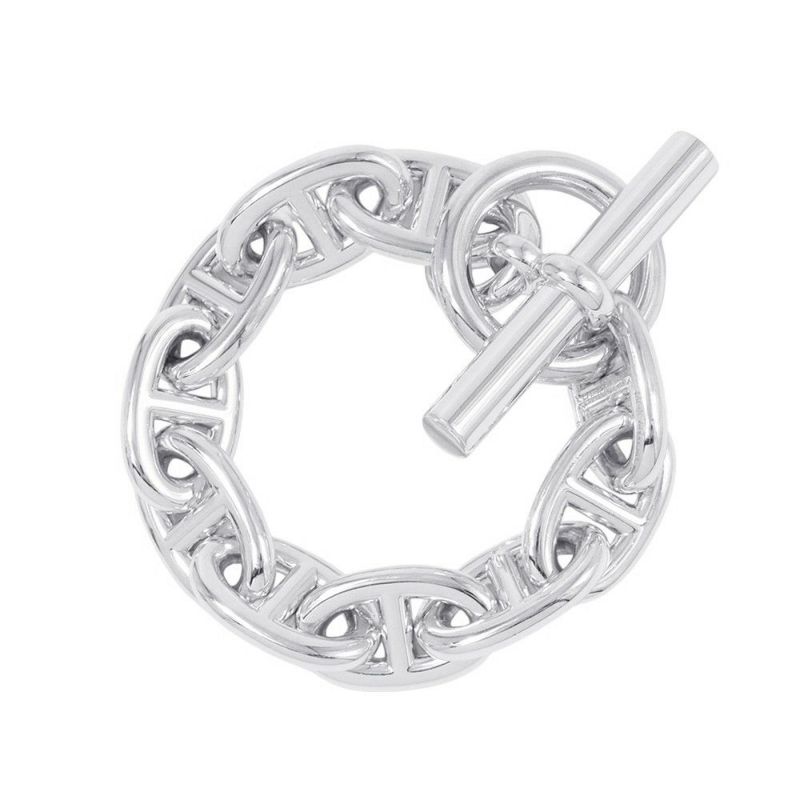 エルメス ブレスレット シェーヌダンクルTGM 10コマ SV925シルバー HERMES ジュエリー