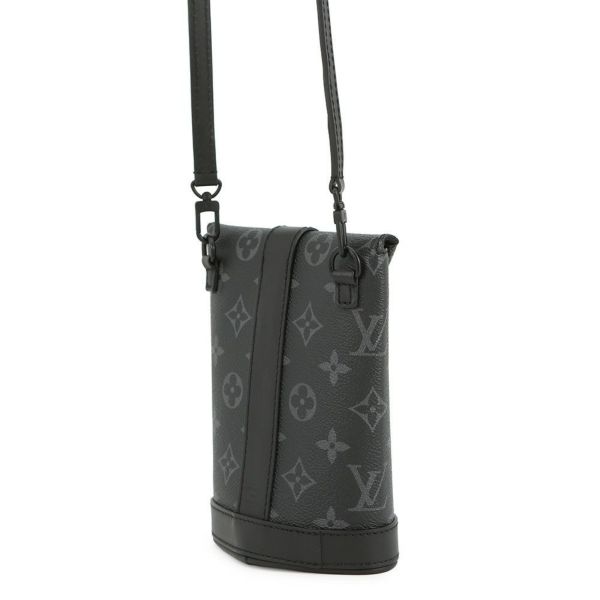 ルイヴィトン ショルダーバッグ モノグラム・エクリプス エンベロップ・ポーチ M11613 LOUIS VUITTON 黒 ブラック