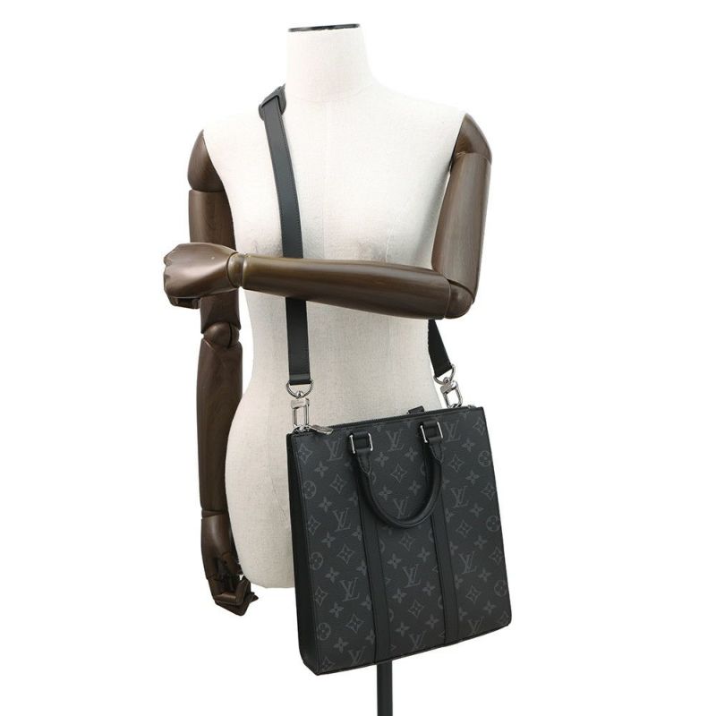 ルイヴィトン ハンドバッグ モノグラム・エクリプス サックプラ・クロス M46456 2way ブラック 黒 ショルダーバッグ