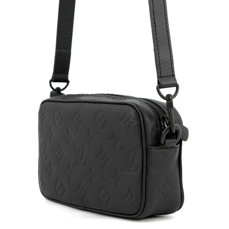 ルイヴィトン 長財布 モノグラム・シャドウ トロカデロ･ウェアラブル ウォレット M26737 ショルダーバッグ 黒 ブラック メンズ