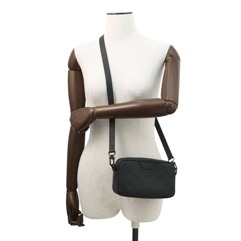 ルイヴィトン 長財布 モノグラム・シャドウ トロカデロ･ウェアラブル ウォレット M26737 ショルダーバッグ 黒 ブラック メンズ